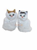 Кот из меха со звуком большой 15х11 см во Конаково